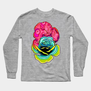 Rose and skull Long Sleeve T-Shirt